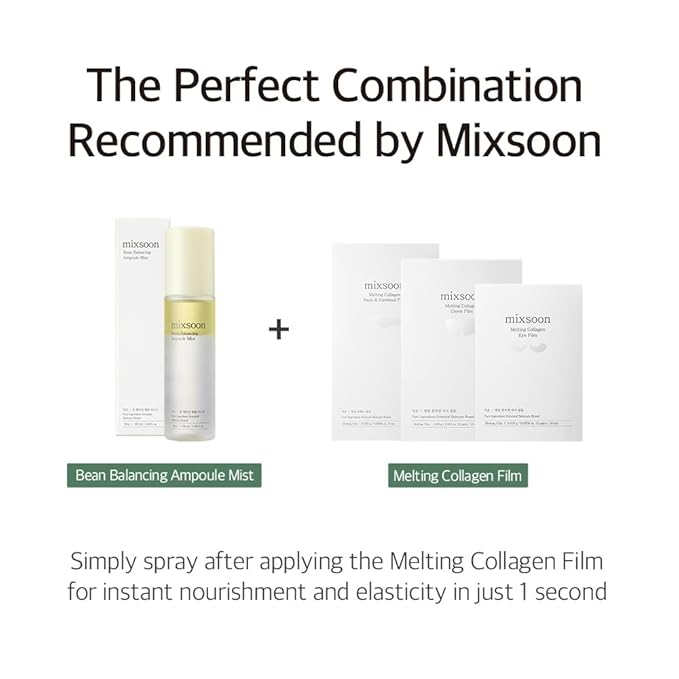 mixsoon Bean Balancing Ampoule Mist Skin moisturizer and Oil balance For Hydrated Radiance Korean Glass Skin Care 3.38 fl. oz. / 100ml-FemmiqueWomen
