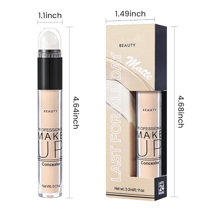 1 Pack Liquid Foundation Cream for Face Makeup,Durable Full Coverage Matte Concealer Make Up,Oil Control & Waterproof Base Primer -0.35 Fl.Oz (01#)-FemmiqueWomen