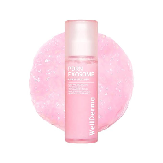 WELLDERMA PDRN Exosome Gel Mist, 100ml / 3.38 fl.oz – Hydrating & Soothing Hydrogel Face Mist with Collagen, Peptides, Hyaluronic Acid, and Botanical Extracts for Daily Skincare-FemmiqueWomen