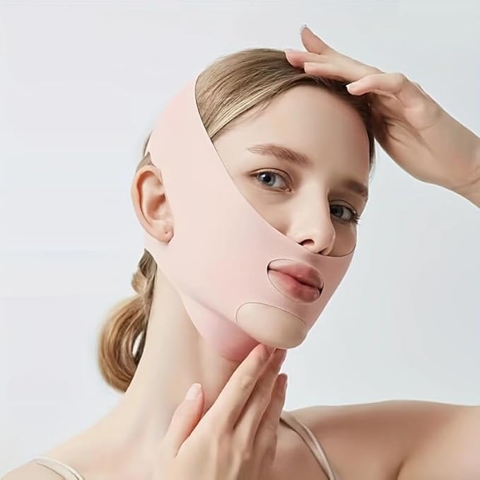 2pc V Line Face Lifting Strap - Chin and Cheek Lifting Bandage for V Face Lift - Sleeping Mask Strap for Women - Gift Idea-FemmiqueWomen