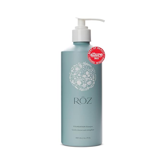 RŌZ Foundation Shampoo For All Hair Types & Textures | Hydrating, Balancing & Cleansing For Healthy Hair| Vegan, Color-Safe, Free of Silicone, Paraben, SLS | Strengthens & Nourishes 10.1 oz/300 mL-FemmiqueWomen