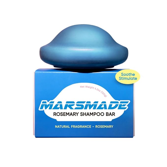 Rosemary Shampoo Bar 2.0 - Hydrating & Moisturizing Natural Hair Soap Bar Shampoo for Hair Volume & Scalp Nourishment - Bathing Soap Solid Shampoo for All Hair Types (120g, 4.23oz)-FemmiqueWomen