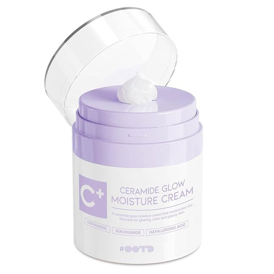 #OOTD Deep Moisturizer Skin Barrier Cream For Men Women, Ceramide Niacinamide Hyaluronic Acid Hydrating Dry Sensitive Skin Soothing Irritation. Moisture Cream 50ml 1.69 Fl Oz-FemmiqueWomen