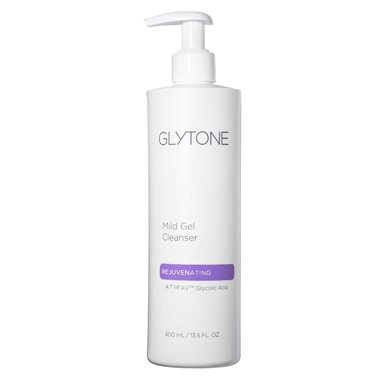Glytone Mild Gel Exfoliating Cleanser, Pure Glycolic Acid Face Wash for Moisturizing & Rejuvenating Skin, Vegan & Fragrance-Free Face Exfoliator Scrub for All Skin Types, 13.5 fl. Oz.-FemmiqueWomen