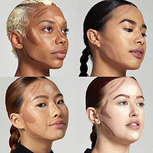 2023 Upgrade Contour Stick, 2 Colors Double-end Contour Highlighter Stick Contour Stick Face Highlighter Contour Makeup Contouring Sticks Cream Concealer (Lotus, Light Brown)-FemmiqueWomen