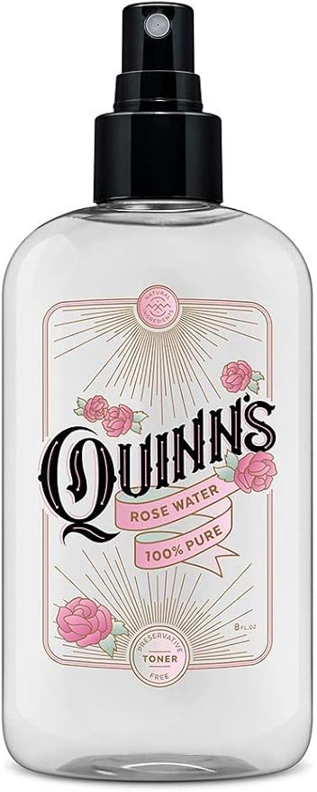 Quinn’s Rose Water - Hydrating Facial Toner Spray, Rosewater for Hair, Skin & Face Mist, 8 Ounce-FemmiqueWomen
