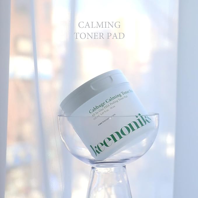Cabbage Calming Toner Pads – PHA Exfoliating & Cooling Facial Wipes with 150,000ppm Cabbage Extract for Redness Relief & Pore CareㅣKorean Skincareㅣ70 Pads (5.07Oz)-FemmiqueWomen