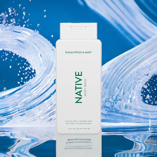 Native Body Wash Contains Naturally Derived Ingredients | For Women & Men, Sulfate, Paraben, & Dye Free Leaving Skin Soft and Hydrated | Eucalyptus & Mint 18 oz - 2 Pk-FemmiqueWomen