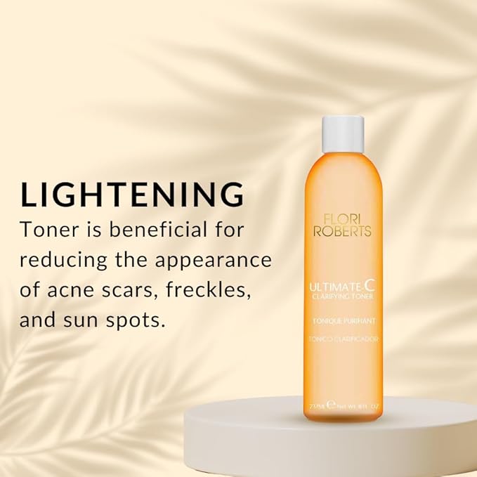 Ultimate-C Clarifying Toner by Flori Roberts, Facial Toner for Women of Color or Deeper Skin Tones, Protects Against Signs of Aging, Refreshing, Hydrating, Calming, Alcohol-Free-FemmiqueWomen