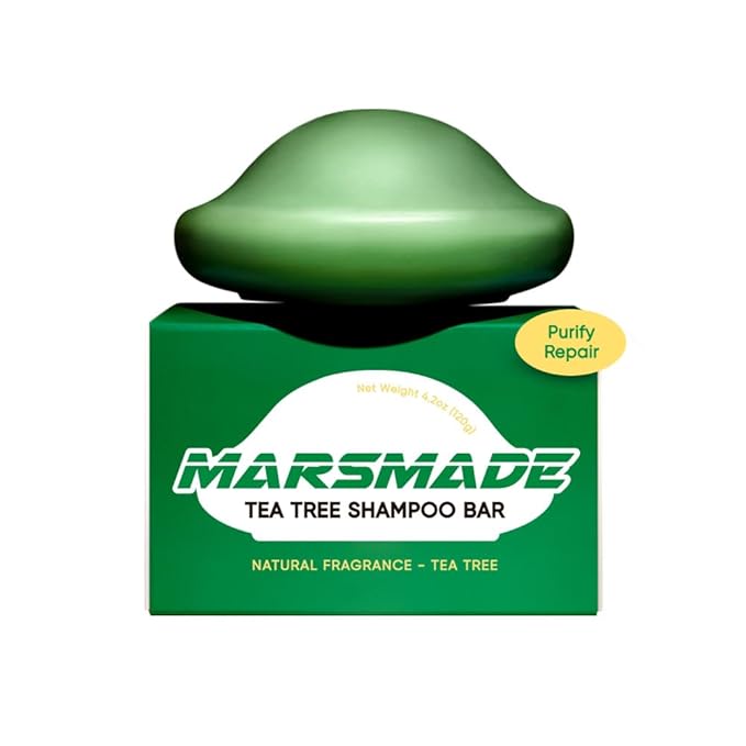 Tea Tree Shampoo Bar 2.0 - Hydrating & Moisturizing Natural Hair Soap Bar Shampoo for Excess Oil Build-Up & Scalp Nourishment - Bathing Soap Solid Shampoo for All Hair Types (120g, 4.23oz)-FemmiqueWomen