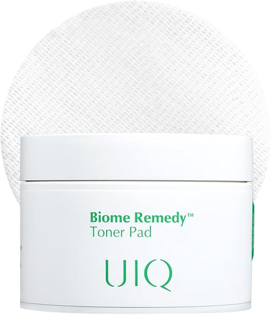 UIQ Biome Remedy Toner Pads, Dual-Textured Facial Pad for Hydrating, Moisturizing, Calming, Pore Care, Non Comedogenic, Daily Toner Pads for Soothing Skin 6.08 fl. oz., 70 Sheets-FemmiqueWomen