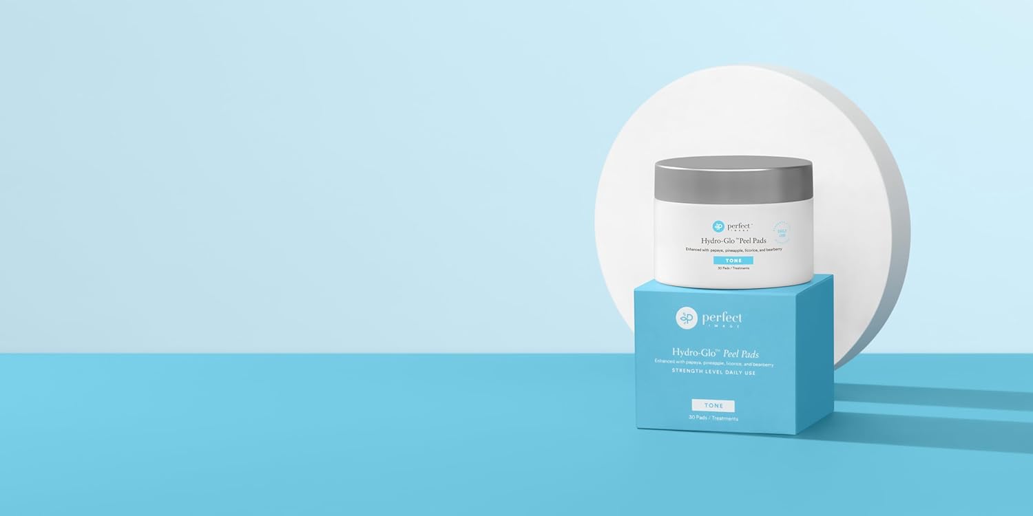 Hydro-Glo Peel Pads - Enhanced with Kojic, Mandelic, Glutathione, Licorice, Papaya, Pineapple, Bearberry Extracts (10% Strength Peel)-FemmiqueWomen