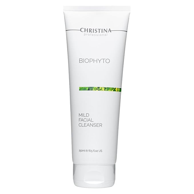 '-CHRISTINA- Biophyto Mild Facial Cleanser with Green Tea and Cucumber Extracts - 250 ml - Soapless Gentle Face Wash and Daily Facial Cleanser for All Skin Types-FemmiqueWomen
