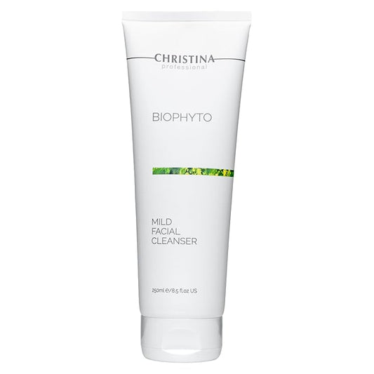 '-CHRISTINA- Biophyto Mild Facial Cleanser with Green Tea and Cucumber Extracts - 250 ml - Soapless Gentle Face Wash and Daily Facial Cleanser for All Skin Types-FemmiqueWomen