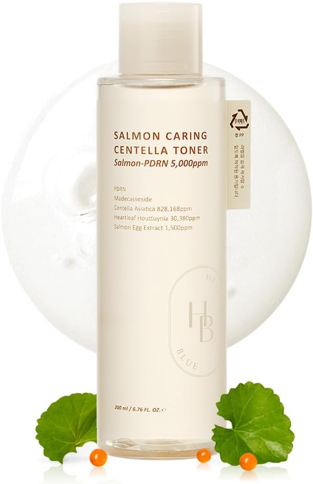 Salmon Caring Centella Toner - Salmon PDRN, pH 5.5, Salmon Egg Extract, Centella, Madecassoside, Restore and Rejuvenate, Refine Skin Texture, Low Irritation, Korean Skincare, K-Beauty-FemmiqueWomen