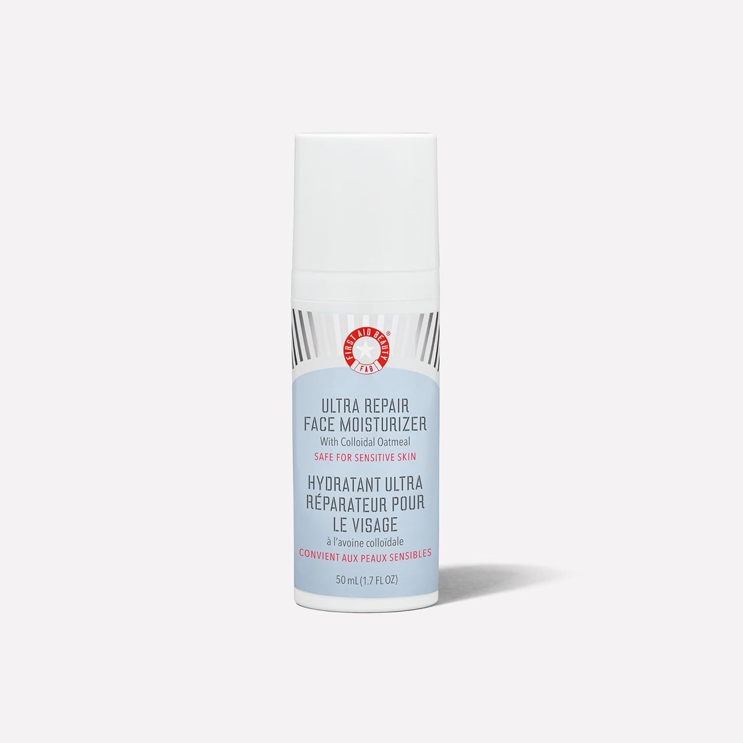 First Aid Beauty - Ultra Repair Face Moisturizer, Soothing Face Colloidal Oatmeal, Everyday Lightweight Non-Comedogenic Formula Helps Soften Skin with Ceramides and Shea Butter, 1.7 oz-FemmiqueWomen