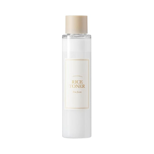 I'm from Rice Toner for Sensitive Skin, Rice Extract from Korea, Glow Essence with Niacinamide, Hydrating, Vegan, Alcohol Free, Fragrance Free, Peta Approved, K Beauty Toner, 5.07 Fl Oz-FemmiqueWomen