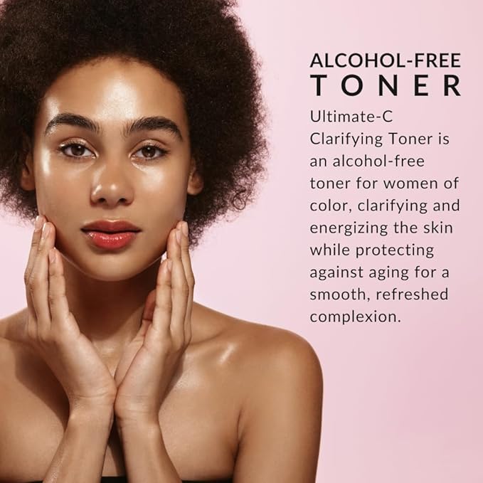 Ultimate-C Clarifying Toner by Flori Roberts, Facial Toner for Women of Color or Deeper Skin Tones, Protects Against Signs of Aging, Refreshing, Hydrating, Calming, Alcohol-Free-FemmiqueWomen