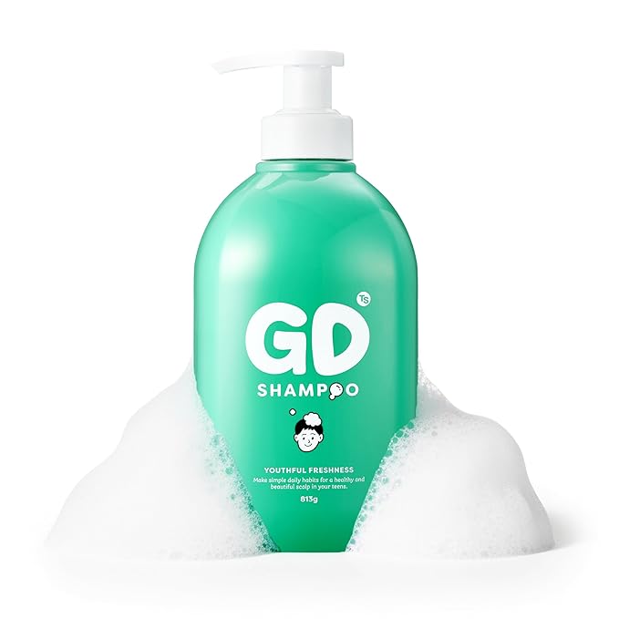 TS GD Shampoo for Teens | Korean Anti-Dandruff Shampoo for Oily & Itchy Scalp | Fruity Allergy-Free Scent | Sulfate-Free Gentle Hair Care (14.1 Oz)-FemmiqueWomen