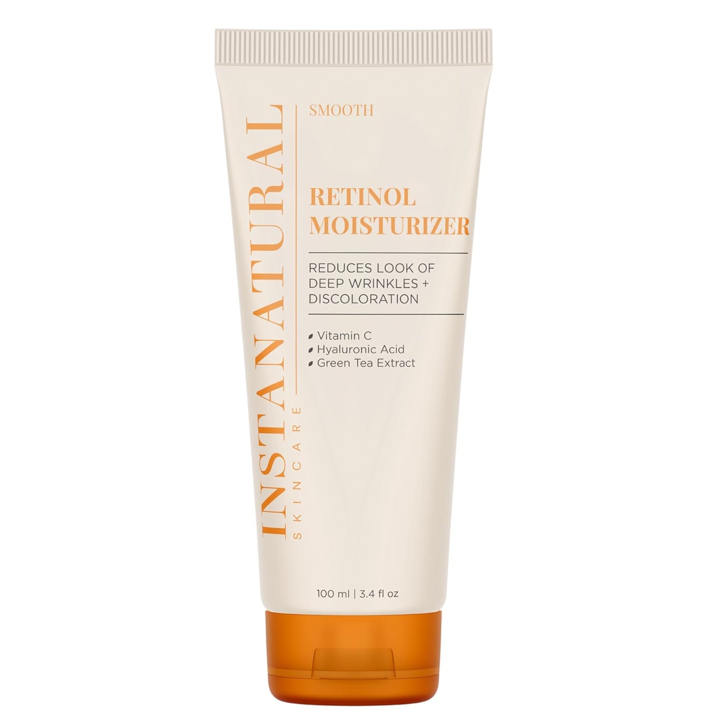 InstaNatural Retinol Moisturizer Nighttime Face Moisturizing Cream, Brightens and Reduces Signs of Aging, Wrinkles, Lines and Discoloration, with Vitamin C and Hyaluronic Acid, 3.4 Fl Oz-FemmiqueWomen