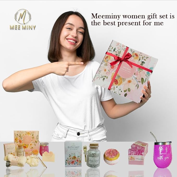 Mothers Day Gifts for Women,Relaxing Spa Gift Basket Set,Unique Gift Ideas for Women,Coworker Teacher Nurse Gifts for Women,Christmas Gifts for Mom Sister Best Friend Wife-FemmiqueWomen