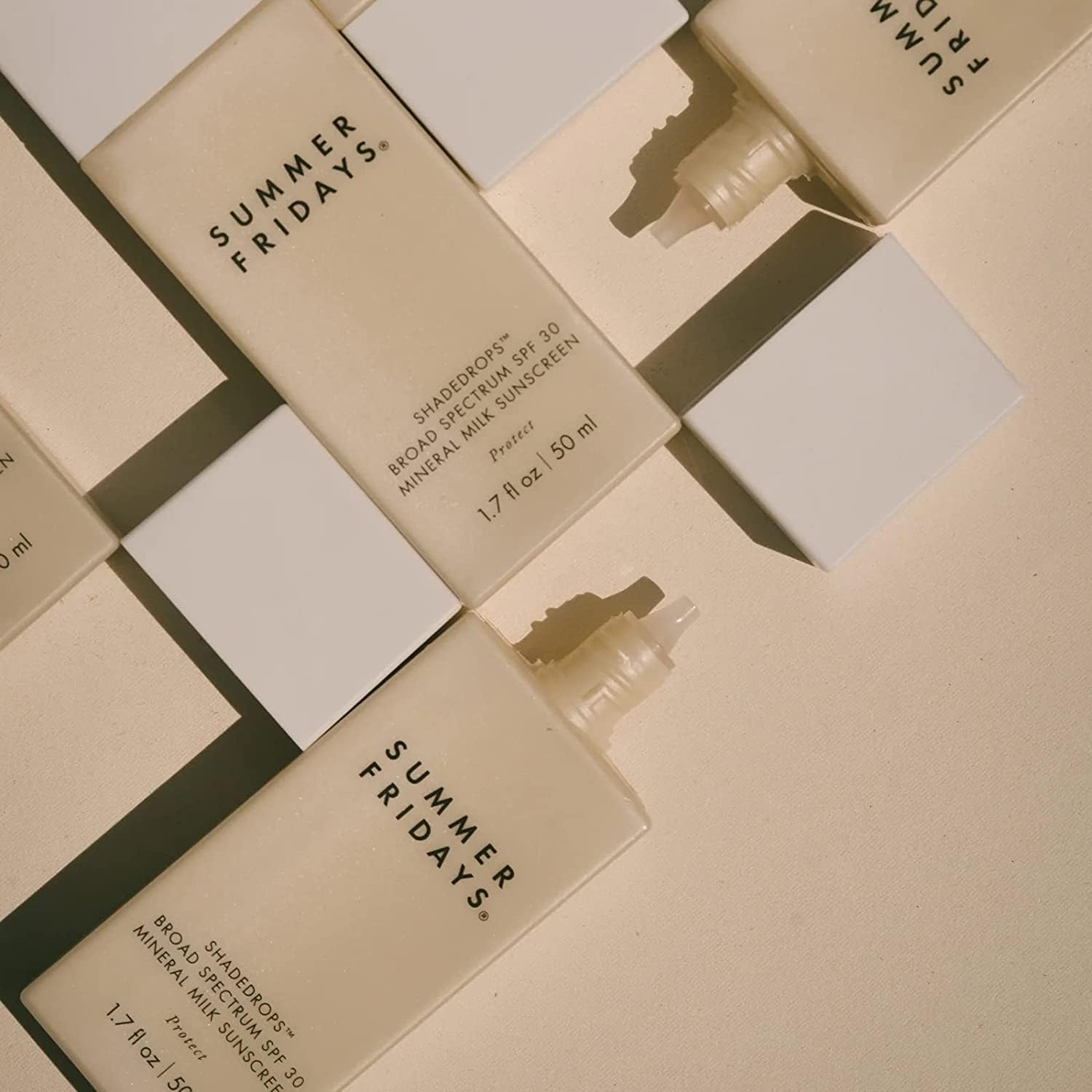 Summer Fridays ShadeDrops Broad Spectrum SPF 30 Mineral Milk Face Sunscreen with Zinc Oxide - Lightweight, Moisturizing Formula with a Soft, Natural Finish (1.7 Fl Oz)-FemmiqueWomen