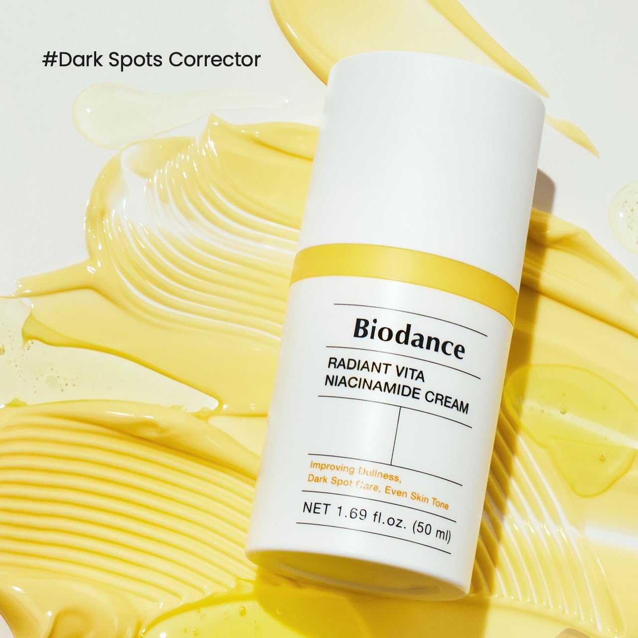 BIODANCE Radiant Vita Niacinamide Cream, Brightening, Dark Spot Correcting Facial Moisturizer, Korean Skincare | 1.69 fl.oz, 50ml-FemmiqueWomen