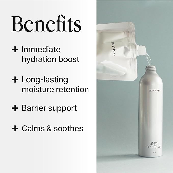 Silver Bottle, Refill - Facial Barrier Mist with 80% Witch Hazel Water, Cica for Skin Barrier Repair, Recovery Mist for Sensitive Skin, Dewy Hydration, Korean Skin Care (15.22 fl oz)-FemmiqueWomen