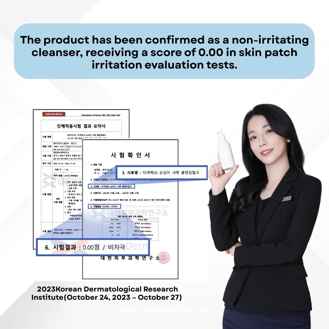 Korean Cleansing Milk for Face – Gentle Facial Cleanser for Dry & Sensitive Skin, Hydrating Makeup Remover, 6.76 Fl Oz (200ml)-FemmiqueWomen