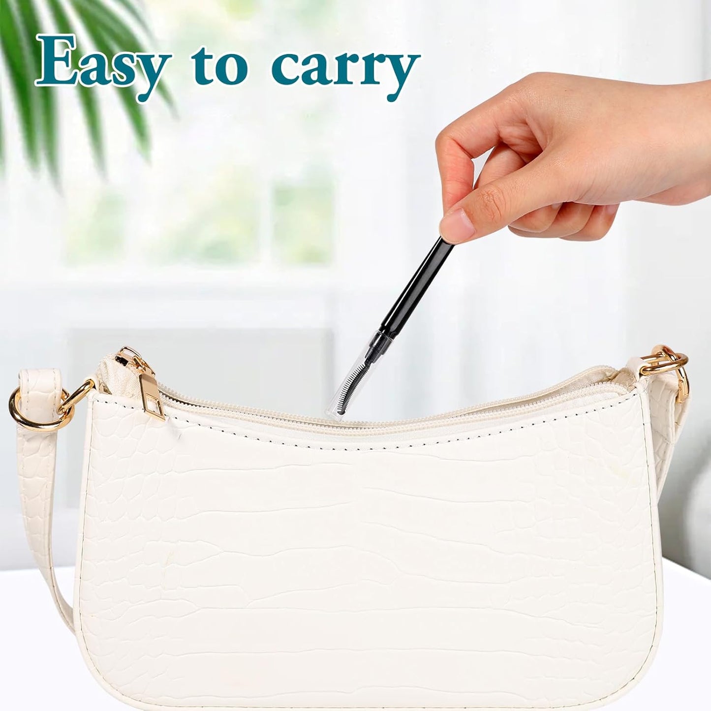 3 Pcs Silicone Lash Brush Mascara Eyelash Separator Eyelash Comb Eyebrow Brush Eyelashes Definer with Dust Lid Lash Separating Comb Brow Grooming Brush-FemmiqueWomen