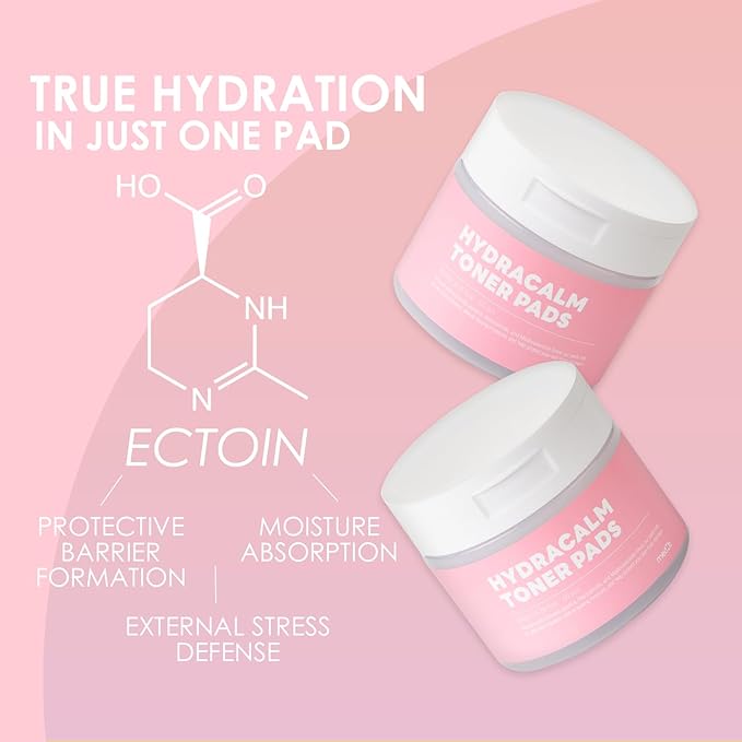 MEDB Hydracalm Toner Pads | BHA & PHA | Daily Toner Pad | Improving Elasticity, Korean Skin Care, Hydrating, for Troubled Skin & Breakouts | 60 Pads-FemmiqueWomen