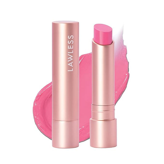 "LAWLESS Forget the Filler Lip Plumping Line-Smoothing Tinted Balm, Baby Doll, Pink, 0.09 Ounce"-FemmiqueWomen