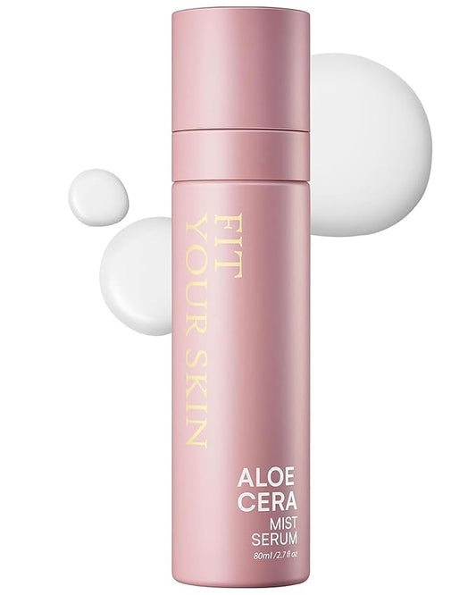 Aloe Cera Mist Serum - Vegan Hydrating Face Spray with Aloe Vera and Ceramide for Rough and Dry Skin - Refreshing & Hydrating Facial Mist - Fresh Herb Citrus Scent, 2.7 fl.oz.-FemmiqueWomen