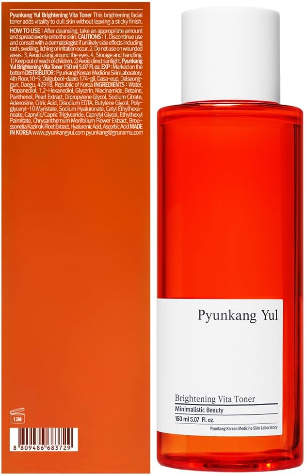 Pyunkang Yul PKY Radiance Vita Toner for Flawless and Radiant Skin, Blemish Care Toner with Vitamin C & Niacinamide, Zero Irritation, Korean Skincare (5.07 Fl. Oz, 150ml)-FemmiqueWomen