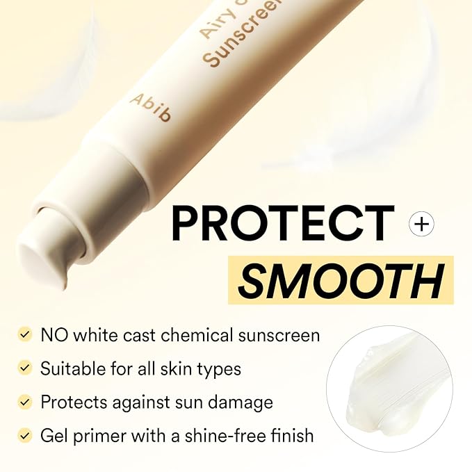 Abib Airy Clear Sunscreen Gel SPF30 1.01 fl.oz / 30 g (Semi- matte) | Korean Suncreen, Suncare, Sunblock, No White cast, Reef Safe, Primer poreless-FemmiqueWomen