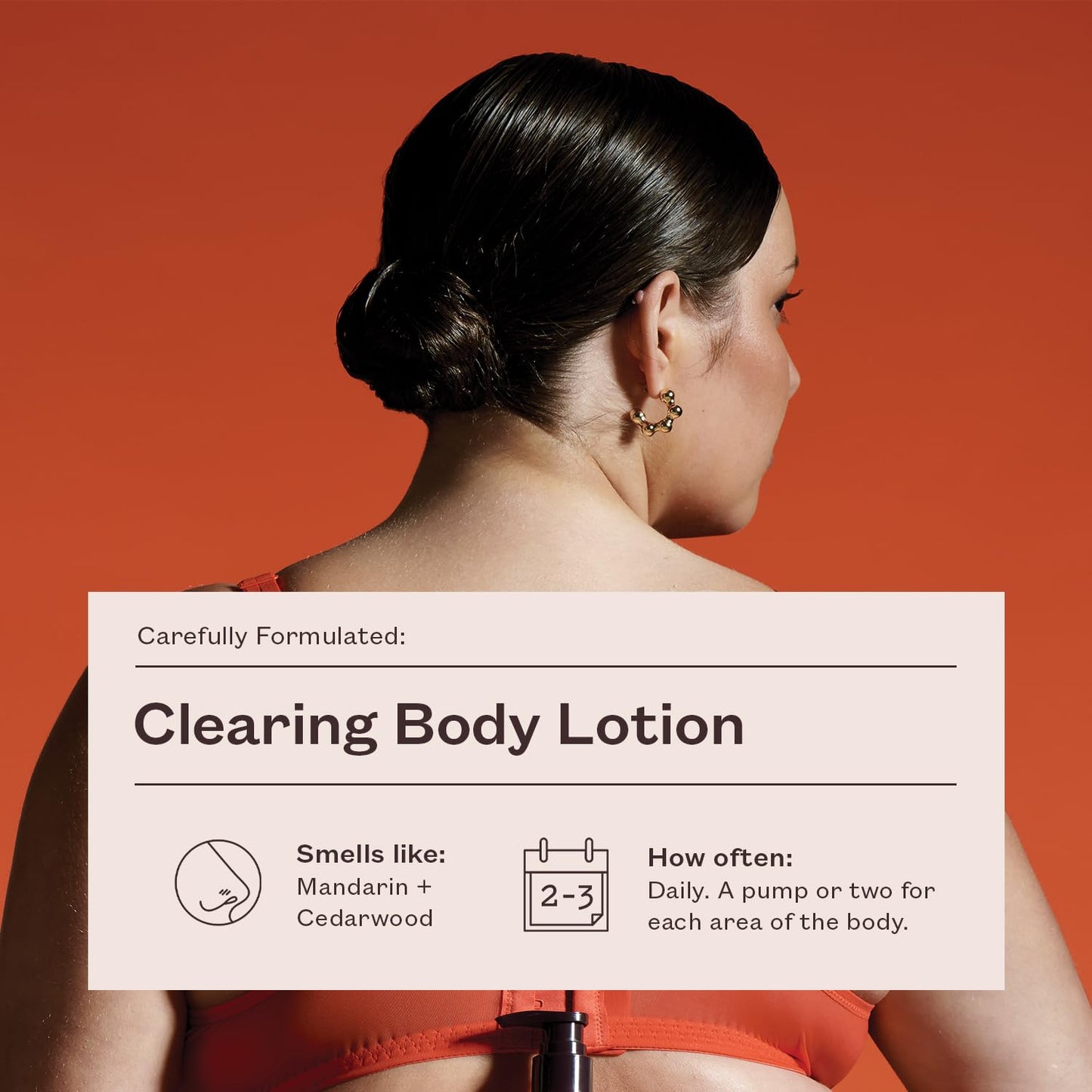 frank body Clearing Body Lotion | Fights Acne & Prevents Fine Lines | Niacinamide & Glycerin | Lightweight, Fast-Absorbing Gel-Lotion | Mandarin & Cedarwood Scent | 250ml-FemmiqueWomen