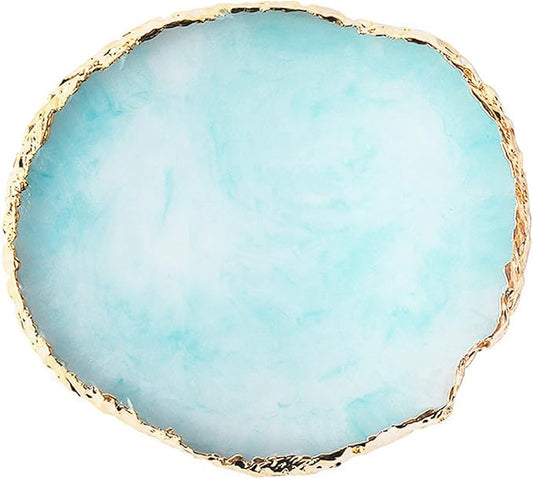 1 Piece Nail Art Palette Nail Polish Palette Mixing Palette Makeup Plate Nail Plates for Nail Art Nail Tip Holder Nail Art Display (1 Blue)-FemmiqueWomen