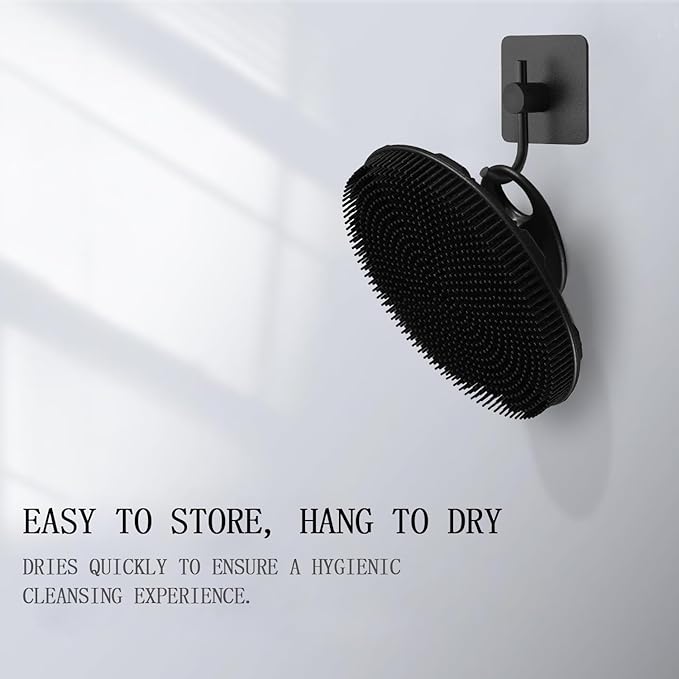 Long Handle Back Scrubber Silicone Body Scrubber Nice Foaming Shower Brushing Exfoliating and Massaging