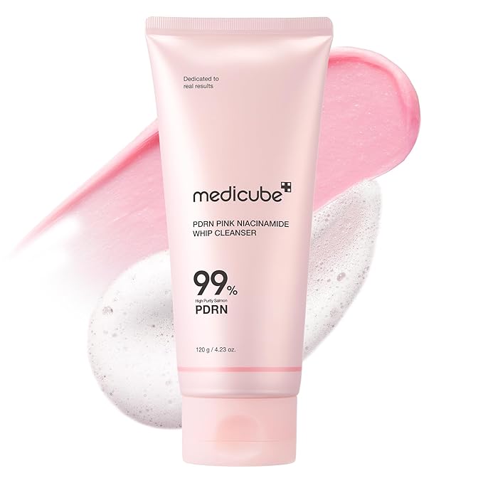 medicube PDRN Marshmallow Whip Cleanser | Face Wash, Cleansing Foam for Pore Care & Uneven Skin Tone | Gentle Daily Deep Cleansing | Hydrating and Nourishing Facial Cleanser | Korean Skincare-FemmiqueWomen