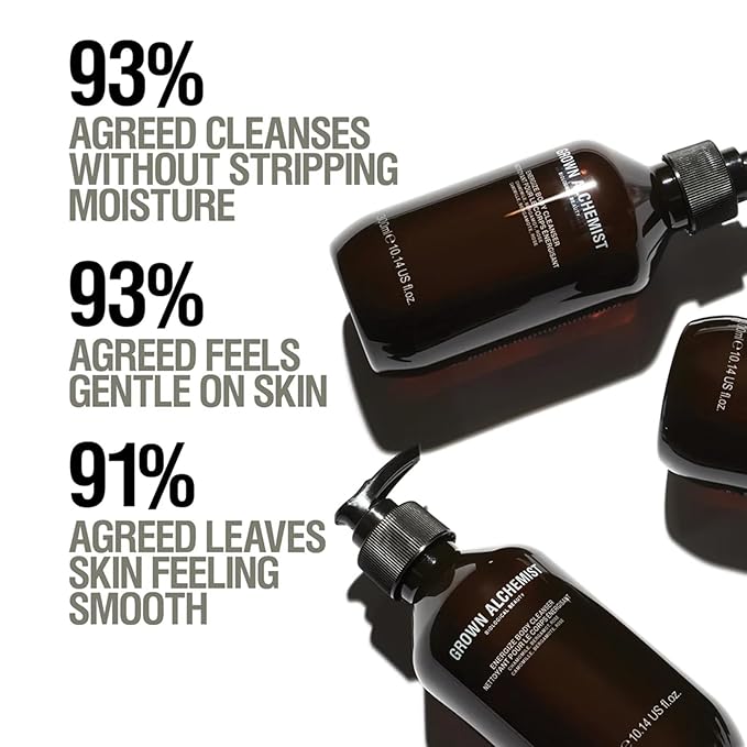 Grown Alchemist Energize Body Cleanser, Chamomile, Bergamot & Rose Body Cleanser. Gentle Body Wash that Hydrates and Cleanses Skin (300 ml).-FemmiqueWomen