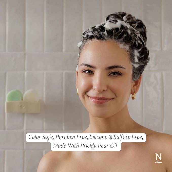 Nopalera Shampoo Bar - Balance and Repair, For Oily Hair, Color Safe, Paraben Free, Silicone & Sulfate Free, Made With Prickly Pear Oil (3.65 oz)-FemmiqueWomen