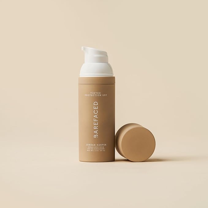 Barefaced Tinted Protection SPF 50+ – Broad-Spectrum Sunscreen with Zinc Oxide, Niacinamide & Hyaluronic Acid – Oil-Free UV Protection, Hydration & Anti-Aging with Universal Tint (60ml)-FemmiqueWomen
