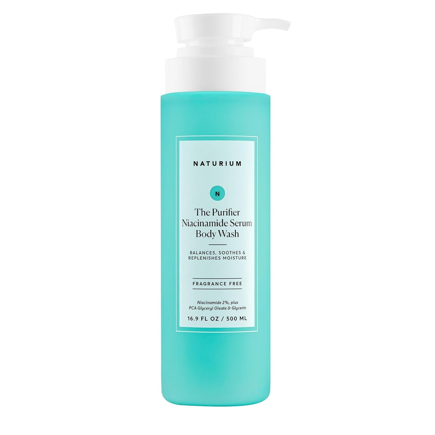 Naturium The Purifier Niacinamide Serum Body Wash, Cleansing & Hydrating Gel-Serum, Dermatologist Tested, Paraben & Cruelty Free, 16.9 oz-FemmiqueWomen