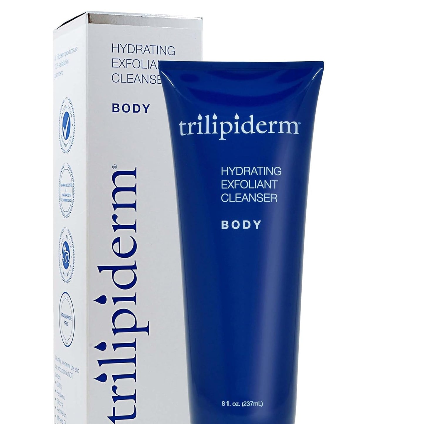 Trilipiderm Hydrating Exfoliant Cleanser – 3-in-1 Body Wash, Scrub, and Hydrator, 8 Ounce Tube-FemmiqueWomen