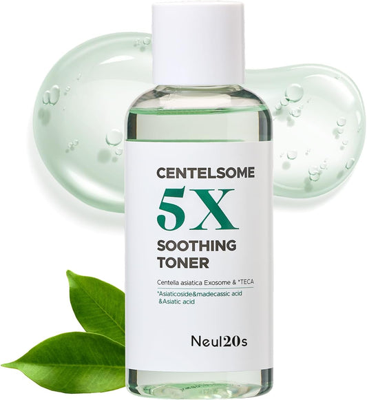 Centelsome 5X Soothing Toner 6.76 fl oz/200ml | Hydrating & Calming Korean Facial Toner with Green Tea, Centella Asiatica & Exosomes | Supports Sensitive, Dry & Acne-Prone Skin-FemmiqueWomen