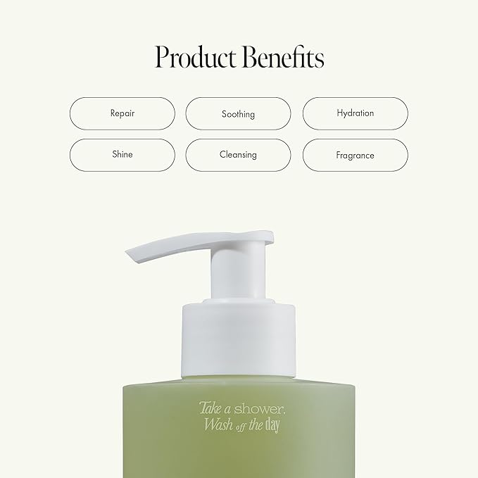 Patchouli Garden Damage Repair Shampoo - Korean Hair Care Nourishing Shampoo for Men & Women w/Patchouli Leaf Water, Protein Complex & Green Herb Complex - Vegan Scalp Cleanser (15.22 fl.oz)-FemmiqueWomen