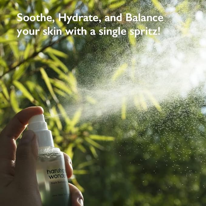 HARUHARU wonder Black Bamboo Mist, 5.07 fl.oz. Hydrating and Firming skin, Panax ginseng for clean and smooth skin surface, Korean Skincare, Vegan, Cruelty Free-FemmiqueWomen