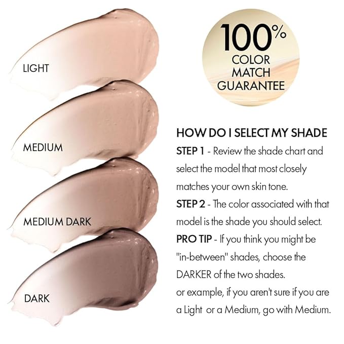 Jerome Alexander My Color Self Adjusting Full Coverage Foundation Makeup with Kabuki Brush (Light)-FemmiqueWomen