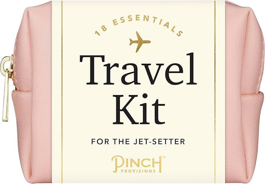 Pinch Provisions Travel Kit, includes 18 Must-Have Emergency Essential Items for Travelling, Ideal Road Trip or Airport Gift for Friends, Family & Peers, Portable Pouch-FemmiqueWomen