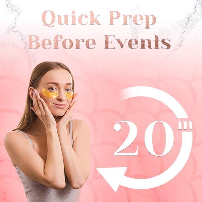 24k Gold Collagen Eye Pads Mask (Gold)-FemmiqueWomen